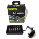 E-SYB S6 Rechargeable Batteries Charger - serrano vape