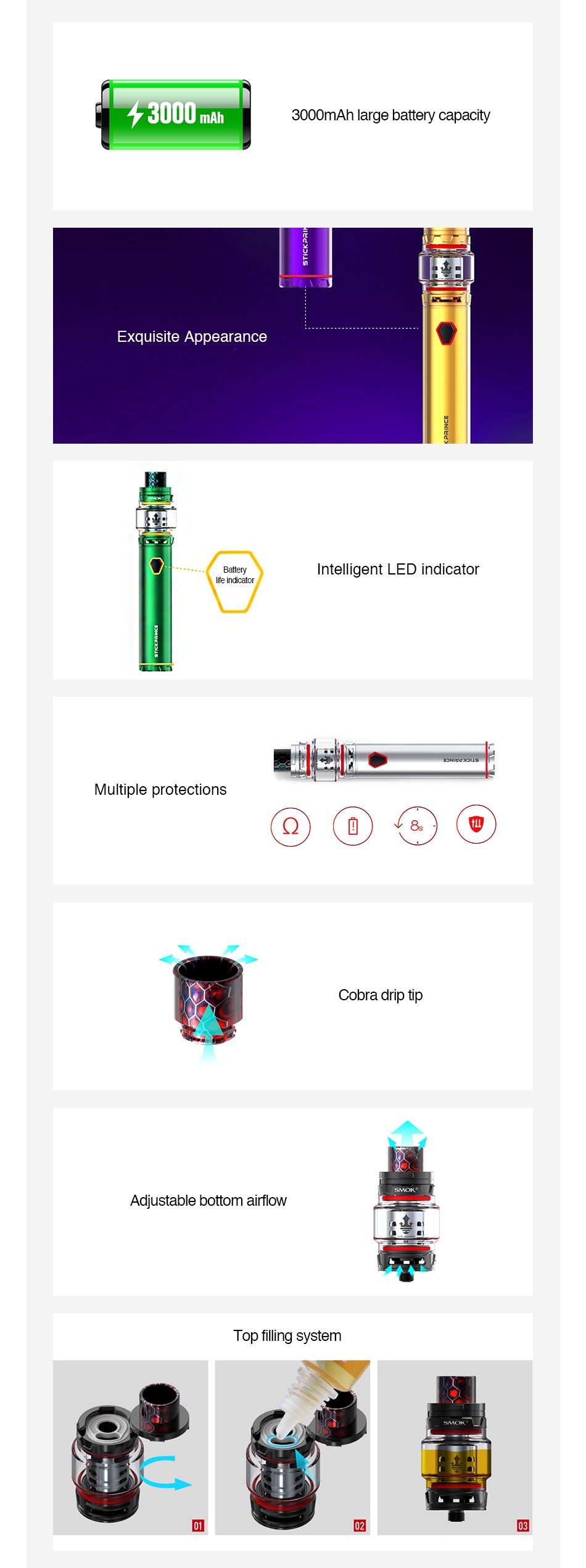 SMOK STICK PRINCE AND TFV12 PRINCE STARTER KIT SMOK STICK PRINCE AND TFV12 PRINCE STARTER KIT