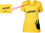 WarPaint Apparel Ladies T's V Neck - serrano vape